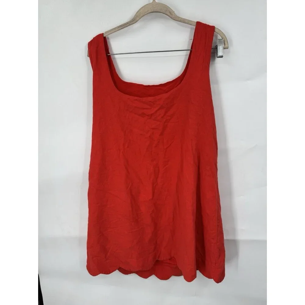 Kate Spade x Target Scalloped Mini Shift Dress Women Large‎ Red Preppy Retro